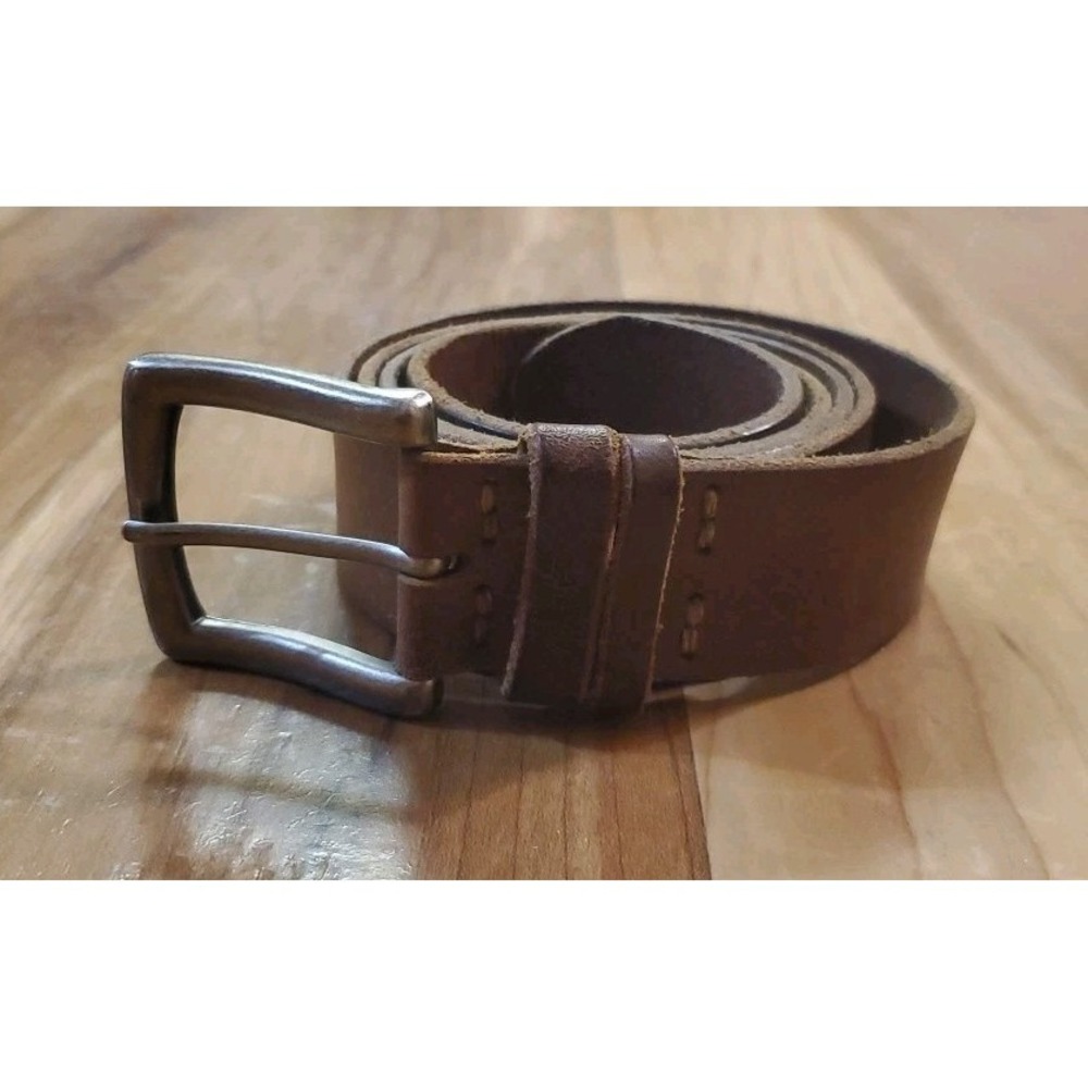 Columbia Sportswear Men's Belt Size 44 Genuine Leather Brown